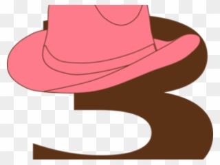 Cowboy Hat Clipart Cow Girl - Dibujo De Sombrero Rosa Vaquero - Png Download