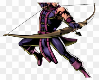 Hawkeye Clipart Animated - Jumping Bow And Arrow - Png Download