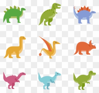Banner Royalty Free Icon Packs Vector Svg Psd Png - Dinosaur Flat Design Clipart