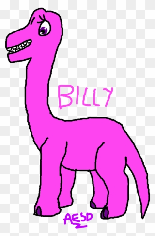 Brachiosaurus Pink Clipart