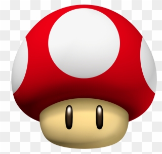 Items & Power-ups - Super Mario Mushroom Clipart