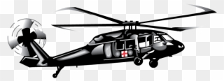 Helicopter Clipart Uh - Uh 60 Medevac Png Transparent Png