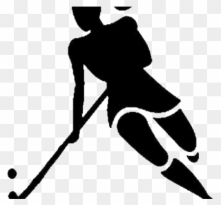 Surprising Idea Hockey Clipart - Field Hockey Player Silhouette - Png Download
