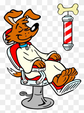 The Village Dog Barber Clipart