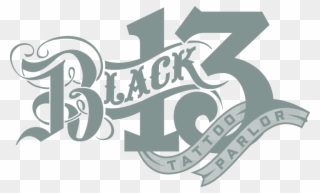 Black 13 Tattoo Parlor - Black Tattoo 13 Clipart