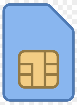 Mobile Sim Card Icon Clipart - Sim Card Icon - Png Download