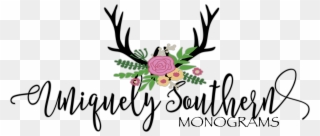 Uniquely Southern Monograms - Southern Monograms Clipart
