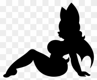 Rouge The Bat Sexy Mudflap Girl Design Mudflap Booty - Rouge The Bat Silhouette Clipart
