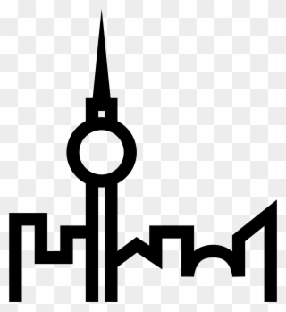 Berlin Tv Tower Icon - Berlin Icon Clipart