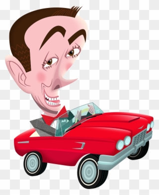 Here's My Pee Wee Herman Illustration About His Upcoming - Paul Reubens Clipart