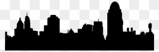 Cupa Footer Image - Cincinnati Skyline Silhouette Png Clipart