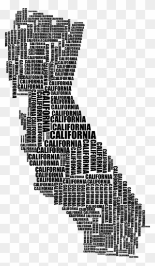 California Typography Typeface Art Building - Clip Art - Png Download