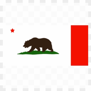 California State Flag Bat - California Flag Clipart