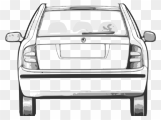 Rear Clipart Back Car - Private Hire Car Decal - Png Download