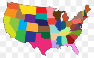 View Larger Image - Most Popular Color By State Clipart