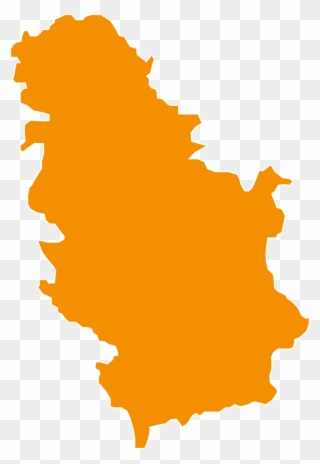 Countries-06 - Silhouette Of Serbia Clipart