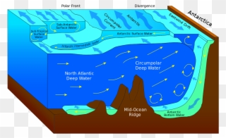 Antarctic Convergence And Divergence Clipart