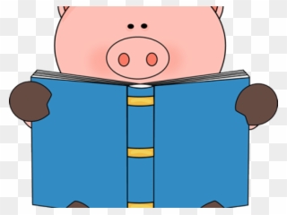 Book Clipart Cute - Book Reading Animals Png Transparent Png
