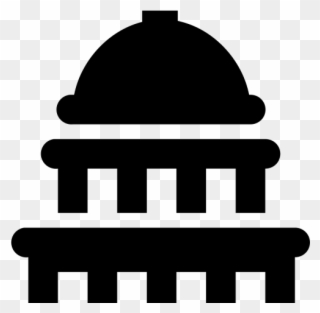 Political Clipart Capitol Dome - Transparent Capitol Building Icon - Png Download