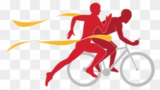 Cycling Clipart Olympic Cycling - Run And Cycling - Png Download