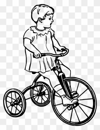 Cycling Clipart Tricycle - Tricycle - Png Download