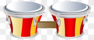 Musical Instrument Drums Clip Art - Green Tambourines: A Percussion Instruments Coloring - Png Download