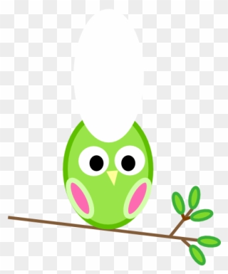 How To Set Use Green And Pink Owl Clipart - Png Download