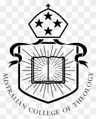 Act Logo Monochrome With Writing - Australian College Of Theology Clipart