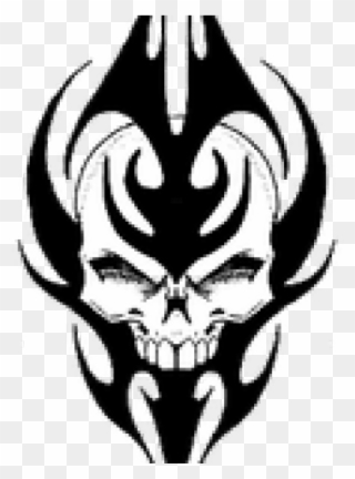 Tribal Skull Tattoos Clipart Devil - Best Skull Tattoos Tribal - Png Download