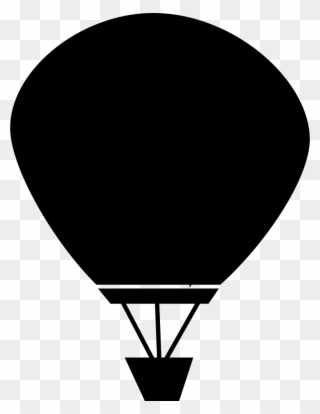 Png File - Hot Air Balloon Clipart Black Transparent Png