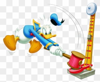 Png Stock Carnival Games Clipart - Donald Duck With Hammer Transparent Png