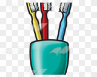 Toothbrush Clipart Toothbrush Holder - Toothbrush Holder Clipart Transparent - Png Download