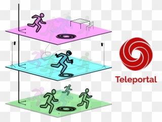 Teleportal Coordinate Sync - Illustration Clipart