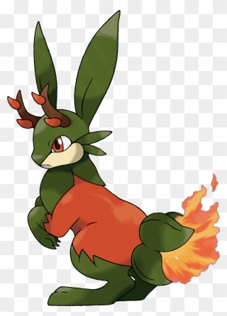 48995481 - Pokemon Fire Grass Type Clipart