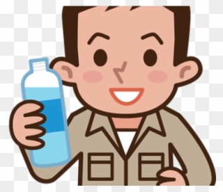 Drinking Water Clipart - Workers Drinking Water Clipart - Png Download