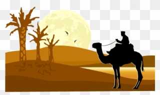 Desert Silhouette At Getdrawings Com Free For - Castle Silhouette Desert Clipart