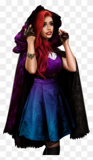 Female Clipart Vampire - Halloween Costume - Png Download