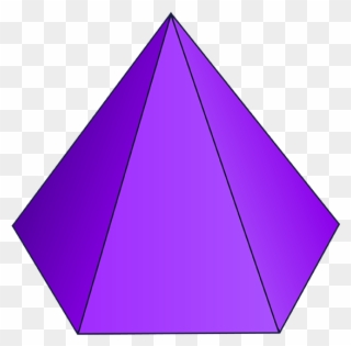 Cube Clipart 3d Cone Shape - Pyramid 3d Shape - Png Download