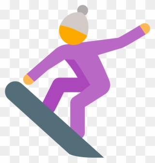Snowboarding Icon Clipart