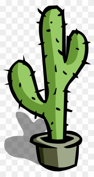 Image Large Cactus Sprite 002 Png Club Penguin Wiki - Cartoon Cactus Clipart