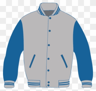 Jacket Clipart Blue Jacket - Clip Art Letterman Jacket - Png Download
