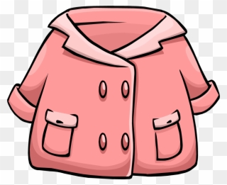 Jacket Clipart Pink Coat - Club Penguin Duffle Coat - Png Download