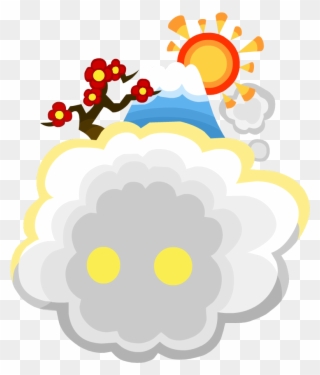 New Year - Cloud Sun - - Portable Network Graphics Clipart
