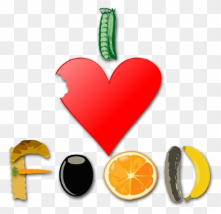 We ♥ Food - Love Food Background Clipart