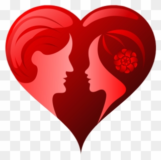 Couples Hearts - Couple Heart Logo Png Clipart