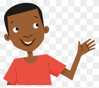 Country Clipart African Child - Kid Waving Hello Clipart - Png Download