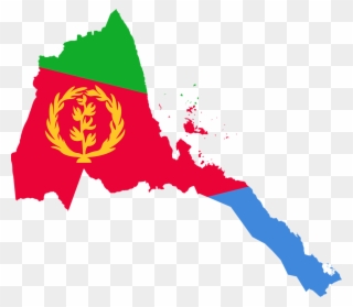 Eritrea Flag And Map Clipart