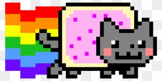 65689923 Clip Art Rainbow - Нян Кэт Пиксель Арт - Png Download