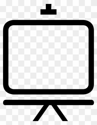 Whiteboard Clipart Svg Graphic Black And White - Whiteboard Icon Png Transparent Png