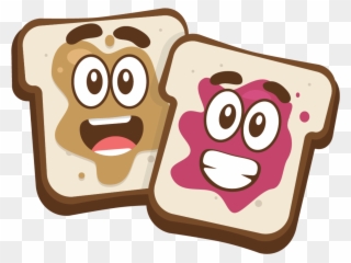Peanut Butter & Jelly - Toast Clipart